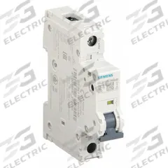 SIEMENS IEC Miniature Circuit Breaker: 1.6 A Amps, 60V DC, 14kA at 240V AC, Screw Clamp, 5SJ4, AC/DC (MPN 5SJ41157HG40). Key specifications — Brand: SIEMENS; DC Voltage Rating: 60V DC; Max. AIR Rating: 14kA at 240V AC; Terminal Connection: Screw Clamp; AC Voltage Rating: 240V AC.