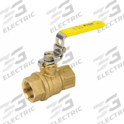 JOMAR VALVE Manual Two-Way Ball Valve: 2 in, Brass, Straight, MNPT x FNPT, Full Port Ball Port - Brass Ball Valves