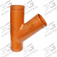 GRUVLOK 45° Lateral: Wye, 8 in x 8 in x 8 in, Carbon Steel, EPDM Seal, 8 in Overall Lg (MPN 0390024883). Key specifications — Brand: GRUVLOK; Pipe Fitting Material: Carbon Steel; Fitting Pipe Size: 8 in x 8 in x 8 in.