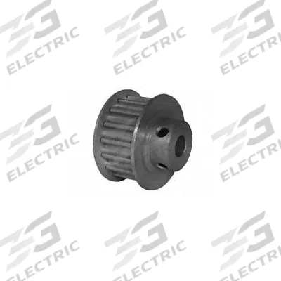 Dayton Timing Pulley: Curvilinear, Fixed, For HTD Timing Belt Section, For 9 mm Belt Wd - HTD Section Fixed-Bore Timing Pulleys with Hub