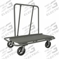 DURHAM MFG Panel Truck: 3,000 lb, Gray, 47 1/2 in L x 30 in W x 52 in H Deck, 13 1/4 in Deck Ht (MPN DT-3048-8MR-95). Key specifications — Color: Gray; Caster/Wheel Configuration: (2) Rigid; Brand: DURHAM MFG.