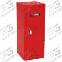 PROTO Side Cabinet: Red, 6 Drawers, Keyed, 27 in W x 27 in D x 65 in H, Red / Gloss, 550 (MPN J552665B-6RD-LK). Key specifications — Brand: PROTO; Drawer Color: Red; Drawer Slide Type: Ball Bearing; Series: 550; Locking System: Keyed.