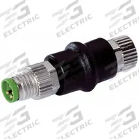 MURRELEKTRONIK Circular Connector: M8 4-Pole Male x M8 3-Pole Female, A Coded, 4 A Nominal Current (MPN 7000-88501-0000000). Key specifications — Brand: MURRELEKTRONIK; IP Rating: IP67; Housing Material: PUR; Housing Finish: Nickel; Connector Body Type: Male x Female; Coding: A; Voltage Rating: 800V; Adapter Pole Configuration: M8 4-Pole Male x M8 3-Pole Female.