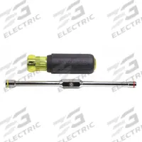 KLEIN TOOLS Hollow Round Shank Multi BitNut Driver: Straight, SAE, With Magnetized Tip, Straight (MPN 65064). Key specifications — attr1214485: Round; attr1214505: KLEIN TOOLS.