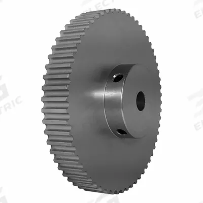 Dayton Timing Pulley: Modified Curvilinear, Fixed, For GT Timing Belt Section - GT Section Fixed-Bore Timing Pulleys with Hub