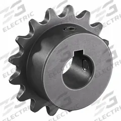 TSUBAKI Single Strand Sprocket: 35, For 3/8 in Chain Pitch, 5/8 in Bore Dia, 16 Teeth, Steel (MPN 35B16F-5/8). Key specifications — Brand: TSUBAKI.
