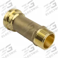 APPROVED VENDOR Slip Adapter: Straight, 1 in OD x 1 in Pipe Size, Push-to-Connect x MNPT, Brass (MPN LF837MR). Key specifications — Brand: APPROVED VENDOR.