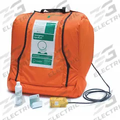 GUARDIAN EQUIPMENT Eyewash Station: Gravity-Fed, 120 V AC, 16 gal Cap, Eyes, Water Preservative (MPN G1540HTR). Key specifications — Standards: ANSI Z358.1-2014; Electrical Connection Type: Plug-in; Refill Type: Bottle; Activation: Gravity Feed; Included Media: Media Included; Voltage: 120 V AC; Includes: (1) Bottle of Water Preservative; Brand: GUARDIAN EQUIPMENT.