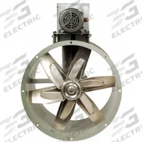 DAYTON Tubeaxial Fan: Clean Air, 42 in Blade, 33,005 cfm @ 0.000 in SP, 208-230/460V AC, 3 Phase (MPN 7F873). Key specifications — Brand: DAYTON; Includes Drive Package: Yes; Spark Resistant Construction Type: B; Assembly: Unassembled; Nameplate Voltage: 208-230/460V AC; Mounting Orientation: Vertical; Hazardous Location Specification: Not Rated; Motor Enclosure: Totally Enclosed Fan Cooled.