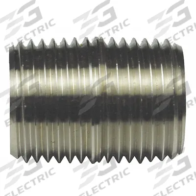 CALBRITE Nipple: 2 in Trade Size, 304 Stainless Steel, 2 1/16 in Overall Lg - Nipples