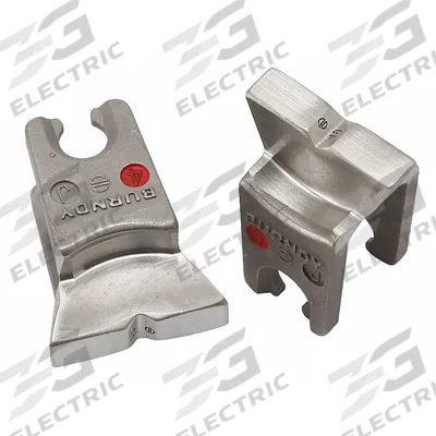 BURNDY Upper and Lower Crimping Die: 2 to 4/0 AWG Stranded Copper Lug, YA/YS, 1 Sizes - Burndy Replacement Crimping Dies