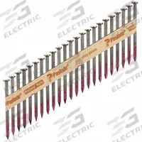 PASLODE Metal Connector Nails,2 1/2" L,Plain: Connector Nails, Flat, Smooth, Steel, Plain, 2,500 PK (MPN 650199). Key specifications — Point Type: Diamond; Brand: PASLODE.