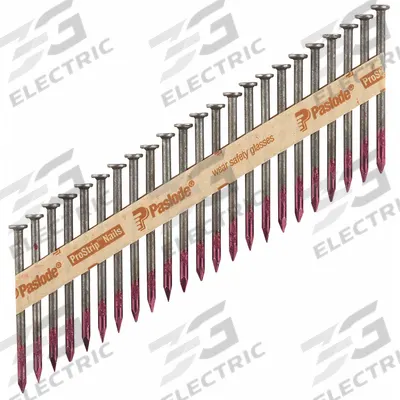 PASLODE Metal Connector Nails,2 1/2" L,Plain: Connector Nails, Flat, Smooth, Steel - Collated Metal Connector Nails
