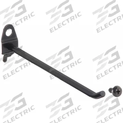 APPROVED VENDOR Single Rod Pegboard Hook: 1/4 in Peg Hole, For 1 in Pegboard Hole Spacing - Hooks for Round-Hole Pegboard