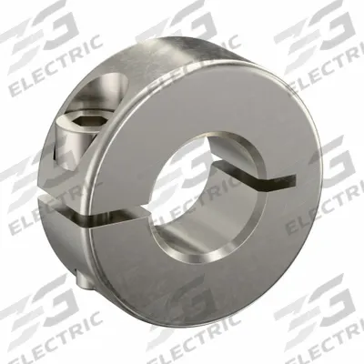 RULAND MANUFACTURING Shaft Collar: 1-Piece, Metric, Round, Clamp-On, 15 mm Bore Dia - Stainless Steel Shaft Collars