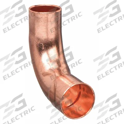 NIBCO Sweat Fitting Elbow: 5/8 in CTS x 5/8 in CTS, FTG x FTG, Wrot Copper (MPN 607-2LT 5/8) - Wrot Copper Tube Fittings