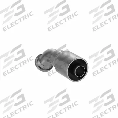 PARKER Hydraulic Crimp Fitting: Steel x Steel, 45° Elbow, -16 For Hose Dash Size - Crimp Hydraulic Hose Fittings with Flange Connection