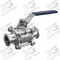 USA INDUSTRIALS Manual Two-Way Ball Valve: 1/4 in, 316 Stainless Steel, Straight Valve Body, PTFE (MPN ZUSA-VLV-105). Key specifications — Brand: USA INDUSTRIALS; Handle: Locking Lever.