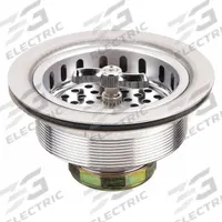 APPROVED VENDOR Strainer: Stainless Steel, Unfinished, 2 3/8 in Overall Ht, 4 in Overall Dia (MPN 1PPF6). Key specifications — Product Type: Sink Drain; Brand: APPROVED VENDOR; Finish: Unfinished; Material: Stainless Steel; Includes: Rubber Gasket.