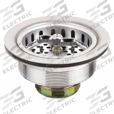 APPROVED VENDOR Strainer: Stainless Steel, Unfinished, 2 3/8 in Overall Ht - Sink Drains with Basket Strainer without Tailpiece