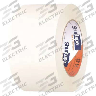 SHURTAPE Painter's Tape: CP 66L, Tan, 2 13/16 in Roll Wd, 60 1/8 yd Overall Roll Lg - General Purpose Masking Tape