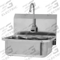 SANI-LAV Hand Sink: 1 Stations, 7 in Bowl Dp, 17 in Bowl Lg, 14 in Bowl Wd, Faucet Included, 18 ga (MPN ESB2-505L). Key specifications — Includes Side Splash: Side Splash Not Included; Series: Stainless Steel Hand Wash Sink; Brand: SANI-LAV; Power Source: Battery Powered.