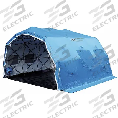 FSI Portable Triage Tent Set: 20 ft Overall Lg, 13 1/2 ft Overall Wd, 8 1/2 ft Overall Ht - Pop-Up General Purpose Temporary Shelters