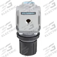 WILKERSON Compressed Air Regulator: Aluminum, 1/2 in NPT, 180 cfm, 300 psi Max Op Pressure, Knob (MPN R18-04-F000B). Key specifications — attr111664: No; attr111400: R18; attr111627: WILKERSON.
