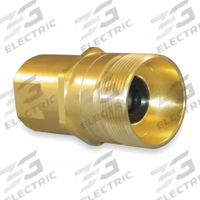 AEROQUIP Hydraulic Quick Connect Hose Coupling: 1/2 in Coupling Size, Brass - 5100 Series Hydraulic Quick-Connect Coupling Plugs