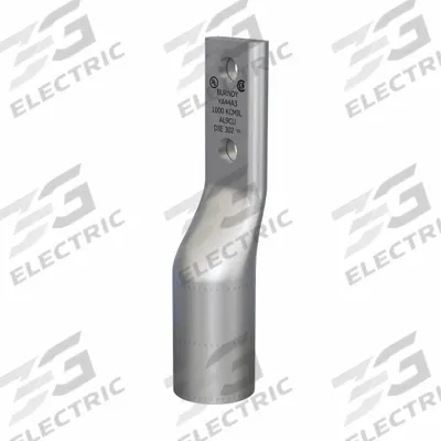 BURNDY Compression Lug: For 1000 kcmil, Stranded Wire, 1/2 in Stud Size, Std - Two-Hole Compression Lugs