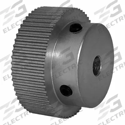 Dayton Timing Pulley: Modified Curvilinear, Fixed, For GT Timing Belt Section - GT Section Fixed-Bore Timing Pulleys with Hub