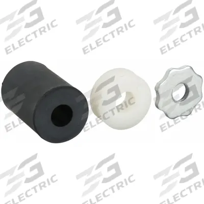 APPROVED VENDOR Bolt Hole Caster Expanding Sleeve Kit: 2 1/2 in Stem Lg, Carbon Steel, Rubber - Bolt-Hole Caster Expanding Sleeve Kits for Round Tubing