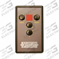 SPALDING Remote Control Transmitter: Plastic, Brown, 6 in Overall Ht, 6 in Overall Wd (MPN 301-087). Key specifications — Brand: SPALDING; For Use With: 301-088 Electric Winch; Material: Plastic; Color: Brown; Equipment Product Type: Remote Control Transmitter.