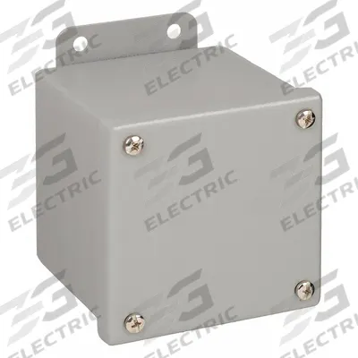 WIEGMANN Enclosure: Steel, 4 in x 4 in x 4 in, NEMA 12/13, Solid Cover - Steel Dust-Tight Enclosures