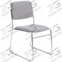 NATIONAL PUBLIC SEATING Stacking Chair: Fabric Seat, Fabric, Steel Frame, Seat Color Gray, Armless (MPN 8652). Key specifications — Chair Color: Gray.