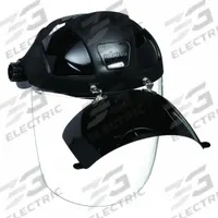 SELLSTROM Face Shield: Clear, Anti-Fog, Reusable, 12 1/8 in Visor Wd, 9 in Visor Ht, Polycarbonate (MPN S32181). Key specifications — Headgear Color: Black; Brand: SELLSTROM; Visor Material: Polycarbonate; Visor Features: Reusable.