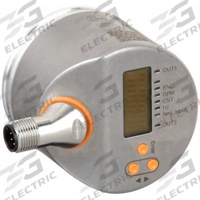 IFM Encoder: Hollow, 10 mm Shaft Dia, 2 5/16 in Overall Dia - Solid Shaft Encoders