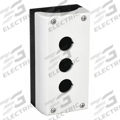 EATON Push Button Enclosure: 22mm, 3 Holes, Non-Metallic - Enclosures for 22mm Operators
