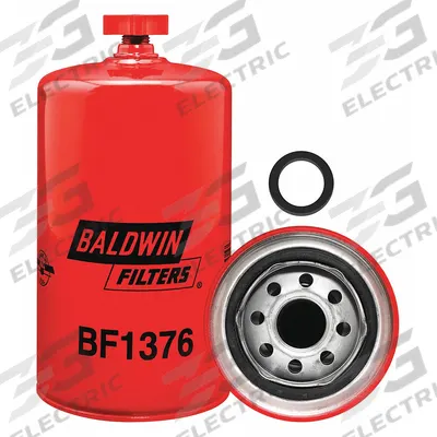 BALDWIN FILTERS Fuel Filter: Spin-On, 3 11/16 in Outside Dia, 1"-14 Thread Size, Cellulose - Spin-On Fuel Filters