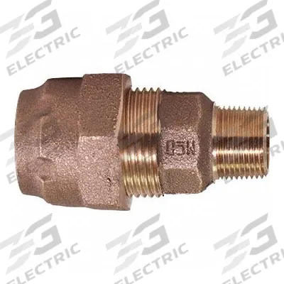 A.Y. MCDONALD Compression Fitting Adapter: 1 in OD x 1 in Pipe Fitting Size - Brass Compression Fittings for Waterworks