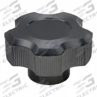 DAVIES Hand Knob: 5 Point, Thermoset, 1/2"-13 Thread, 15 mm Thread Lg, 2.5 in Dia (MPN 2890-C). Key specifications — Brand: DAVIES.