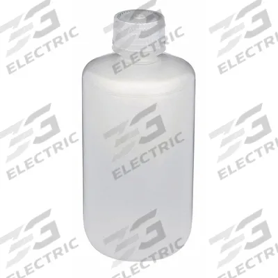GLOBE SCIENTIFIC Sampling Bottle: Polypropylene, 8.45 fl oz, 250 mL, Natural - Polypropylene Narrow Mouth Round Lab Bottles