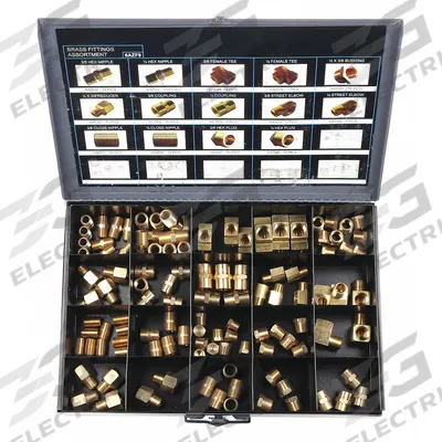 APPROVED VENDOR Pipe Fitting Kit: Class 150, 1,200 psi, C36000/C38500 Brass - Threaded Pipe Fititng Kits