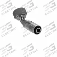 PARKER Hydraulic Crimp Fitting: Steel x Steel, 45° Elbow, -10 For Hose Dash Size, Metric x Crimp (MPN 10C77-20-10). Key specifications — Fitting Gender: Female x Genderless; Fitting Connection Type: Metric x Crimp; Brand: PARKER; Thread Size: M30-2; For Hose Dash Size: -10.