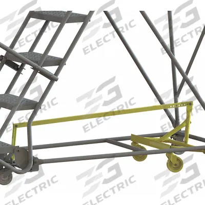 TRI-ARC Ladder Caster Kit: For Stepladders, Swivel, 2 Casters