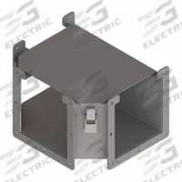 Wireway Tee: 6 in Wd, 6 in Ht, 12 in, Hinged Cover with Quick-Release Latches, Steel (MPN F66LTA). Key specifications — Cover Location: Top; Brand: HOFFMAN; With Knockouts: No.