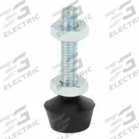 DE-STA-CO Flat Tip Spindle: Neoprene Tip, #10-32, 1 3/8 in Lg, 1 3/8 in Thread Lg (MPN 201208). Key specifications — Brand: DE-STA-CO; Material: Neoprene; Thread Size: #10-32; Includes: Jam Nuts; Spindle Construction: Neoprene Tip.