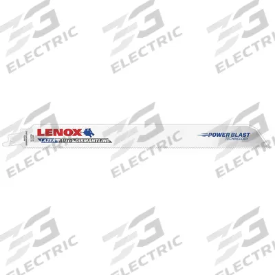 LENOX Reciprocating Saw Blade: 12/16 Teeth per Inch, 9 in Blade Lg, 0.04 in Blade Thick - Thick-Metal-Cutting Blades