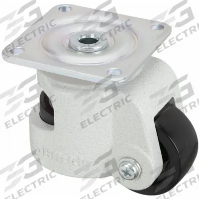 APPROVED VENDOR Plate Caster: 2 1/2 in Wheel Dia, 4 1/8 in Mounting Ht, Swivel, 1,100 lb Load Capacity - General Purpose Leveling Plate Casters