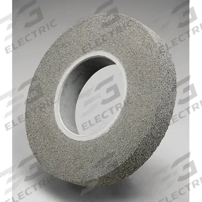 SCOTCH-BRITE Convolute Wheel: 10 in Dia x 1 in W, 5 in Arbor, Silicon Carbide, Fine - Deburring Wheels for Stainless Steel & Nickel Alloys
